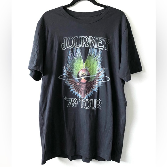 🛑SOLD🛑 Journey Rock Band 79’ Tour Graphic Dark Grey Shirt Size XL - Picture 3 of 4